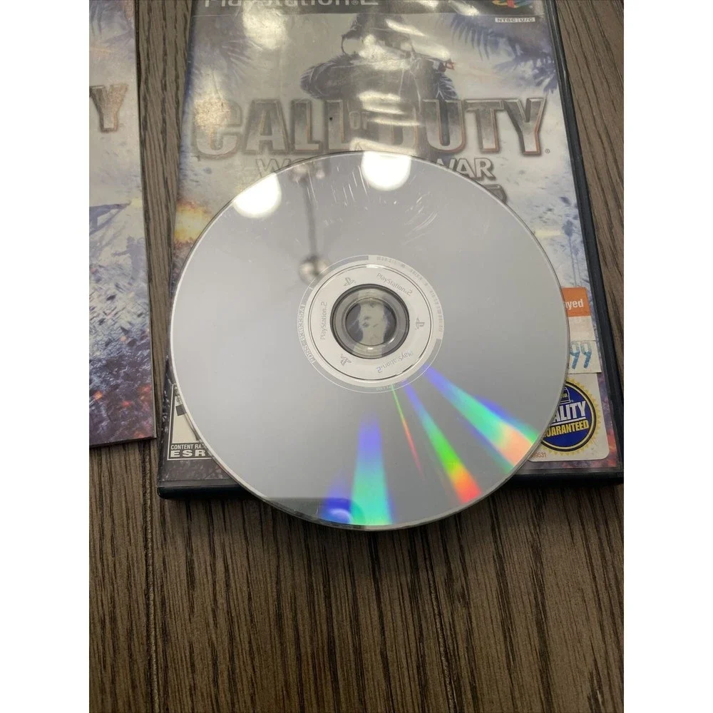 Call of Duty World at War Final Fronts Playstation 2 PS2 Blockbuster Stickers